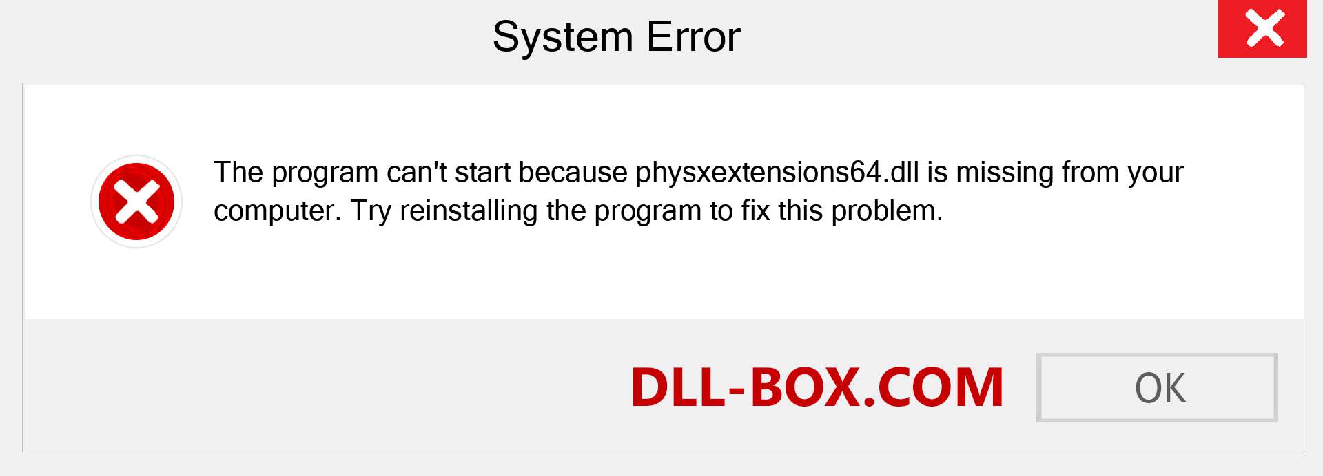  physxextensions64.dll file is missing?. Download for Windows 7, 8, 10 - Fix  physxextensions64 dll Missing Error on Windows, photos, images